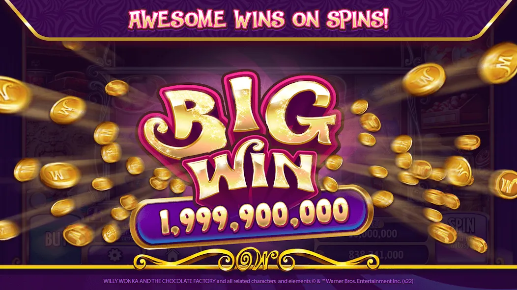Willy Wonka Vegas Casino Slots (Вилли Вонка Вегас Казино Слоты) МОД/Взлом [Все открыто, Дополнительные деньги и Меню MOD] Screenshot 2
