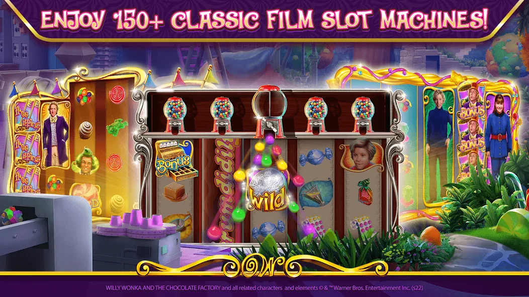 Willy Wonka Vegas Casino Slots (Вилли Вонка Вегас Казино Слоты) МОД/Взлом [Все открыто, Дополнительные деньги и Меню MOD] Screenshot 3