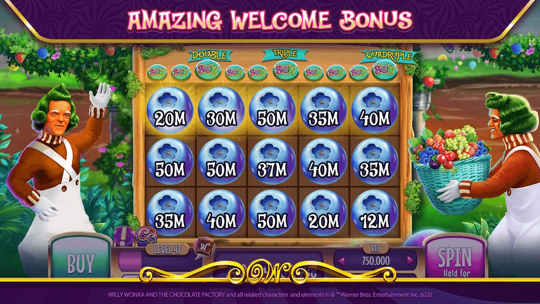 Willy Wonka Vegas Casino Slots (Вилли Вонка Вегас Казино Слоты) МОД/Взлом [Все открыто, Дополнительные деньги и Меню MOD] Screenshot 5