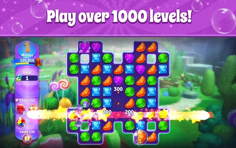 Wonka's World of Candy Match 3 МОД/Взлом [Все открыто, Дополнительные деньги и Меню MOD] Screenshot 3