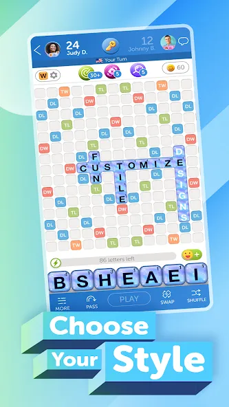 Words With Friends 2 Word Game (Вордс вит Френдс 2 Классик) МОД/Взлом [Все открыто, Дополнительные деньги и Меню MOD] Screenshot 5