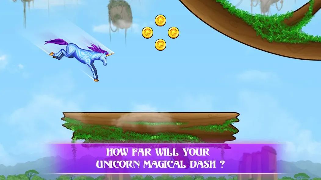 Unicorn Dash: Magical Run (Юникорн Дэш) МОД/Взлом [Меню, Бесконечные монеты и Открытые уровни] Screenshot 2