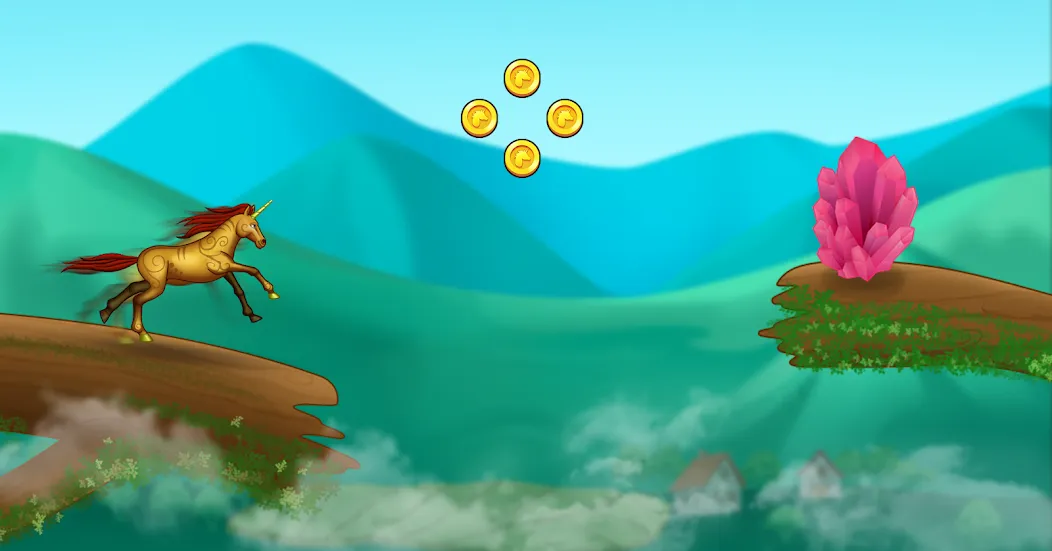 Unicorn Dash: Magical Run (Юникорн Дэш) МОД/Взлом [Меню, Бесконечные монеты и Открытые уровни] Screenshot 4