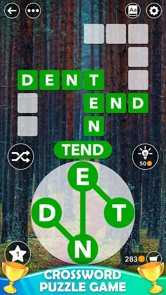 Word Cross: Offline Word Games МОД/Взлом [Много монет, Открытые уровни и Мега MOD] Screenshot 1