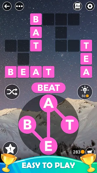 Word Cross: Offline Word Games МОД/Взлом [Много монет, Открытые уровни и Мега MOD] Screenshot 2