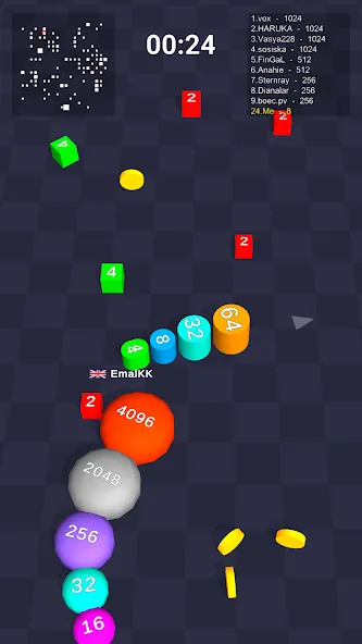 Cube Arena 2048: Merge Numbers МОД/Взлом [Много денег, Монет и Все открыто] Screenshot 1