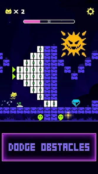 Underground Race - Arcade Game (Ритм Дэш) МОД/Взлом [Бесконечные деньги, Монеты и Мега MOD] Screenshot 1