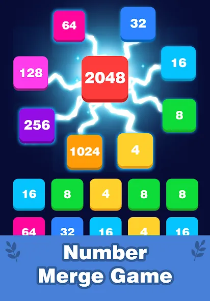 2248 Number block puzzle 2048 (Две тысячи двести сорок восемь) МОД/Взлом [Меню, Бесконечные монеты и Открытые уровни] Screenshot 1