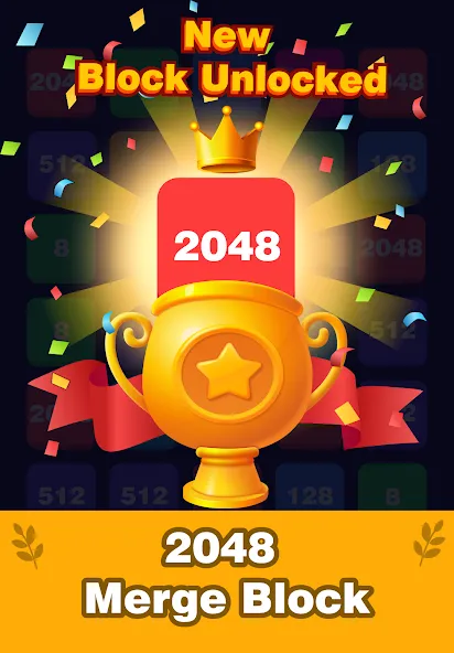 2248 Number block puzzle 2048 (Две тысячи двести сорок восемь) МОД/Взлом [Меню, Бесконечные монеты и Открытые уровни] Screenshot 3