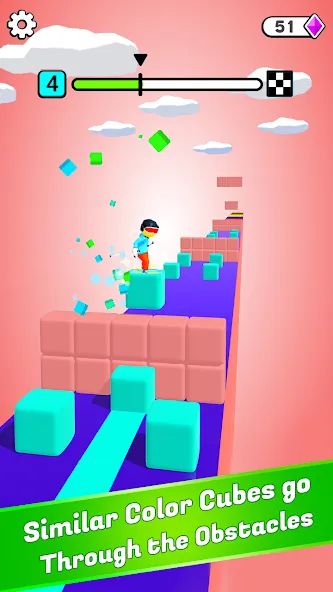 Block Surfer (Блок Серфер) МОД/Взлом [Много денег, Монет и Все открыто] Screenshot 2