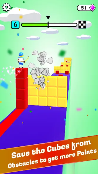 Block Surfer (Блок Серфер) МОД/Взлом [Много денег, Монет и Все открыто] Screenshot 3