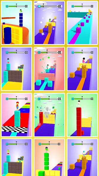 Block Surfer (Блок Серфер) МОД/Взлом [Много денег, Монет и Все открыто] Screenshot 4