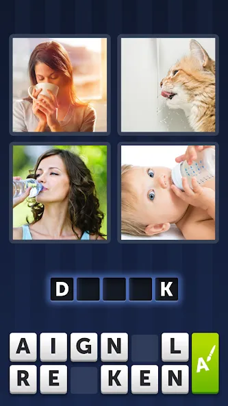 4 Pics 1 Word (Картинки 1 Слово) МОД/Взлом [Много монет, Открытые уровни и Мега MOD] Screenshot 4