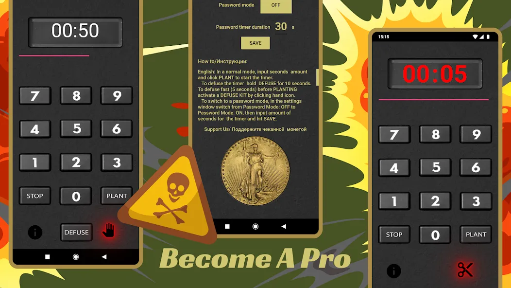 CS Timer (Си Эс Таймер) МОД/Взлом [Меню, Бесконечные монеты и Открытые уровни] Screenshot 5
