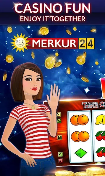 Merkur24 – Slots & Casino (Меркур24 Казино) МОД/Взлом [Бесконечные деньги, Монеты и Мега MOD] Screenshot 1