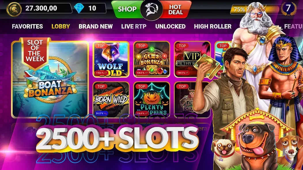 SpinArena Online Casino Slots (СпинАрена Онлайн Казино Слоты) МОД/Взлом [Много монет, Открытые уровни и Мега MOD] Screenshot 1