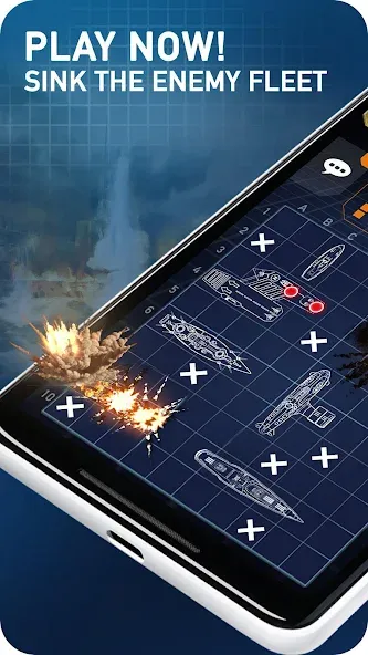 Fleet Battle - Sea Battle МОД/Взлом [Много монет, Открытые уровни и Мега MOD] Screenshot 1