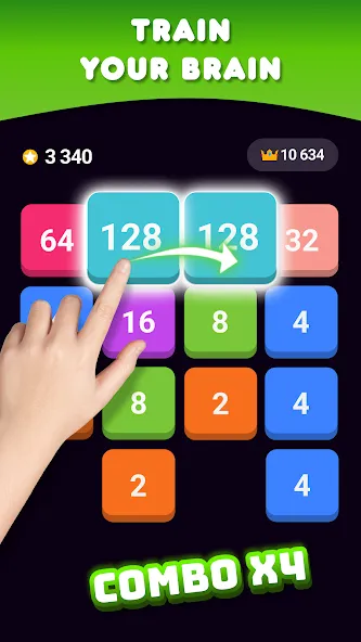2048: Puzzle Game! Merge Block (Две тысячи сорок восемь) МОД/Взлом [Много монет, Открытые уровни и Мега MOD] Screenshot 5