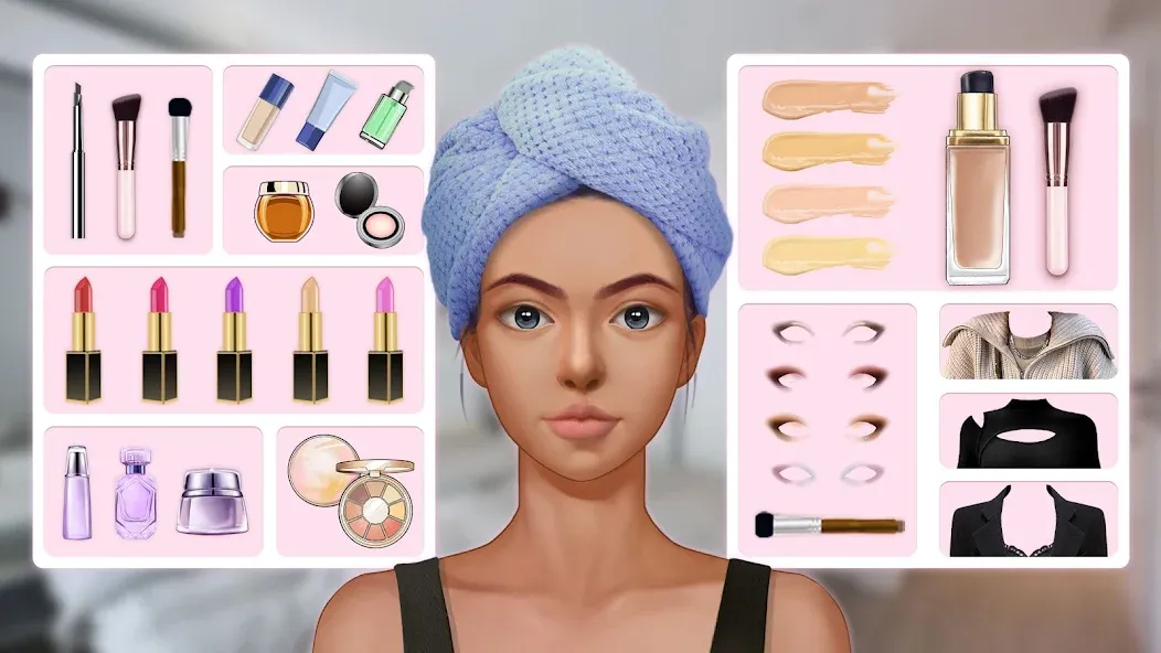 Makeup Stylist: Makeup Game (Сам сделай макияж) МОД/Взлом [Много денег, Монет и Все открыто] Screenshot 1