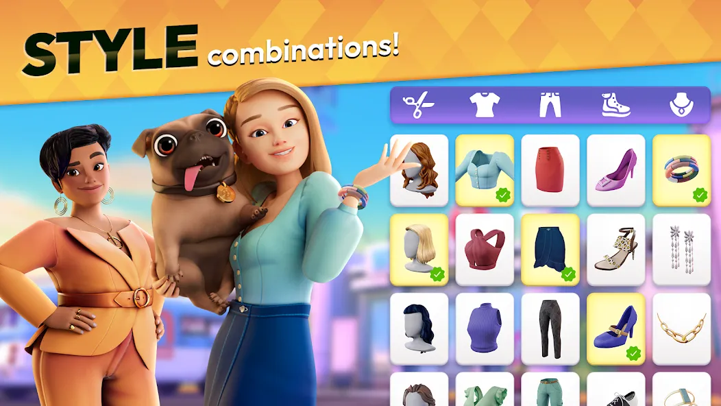 Makeover Match - Fashion Game (Мейковер Матч) МОД/Взлом [Все открыто, Дополнительные деньги и Меню MOD] Screenshot 4