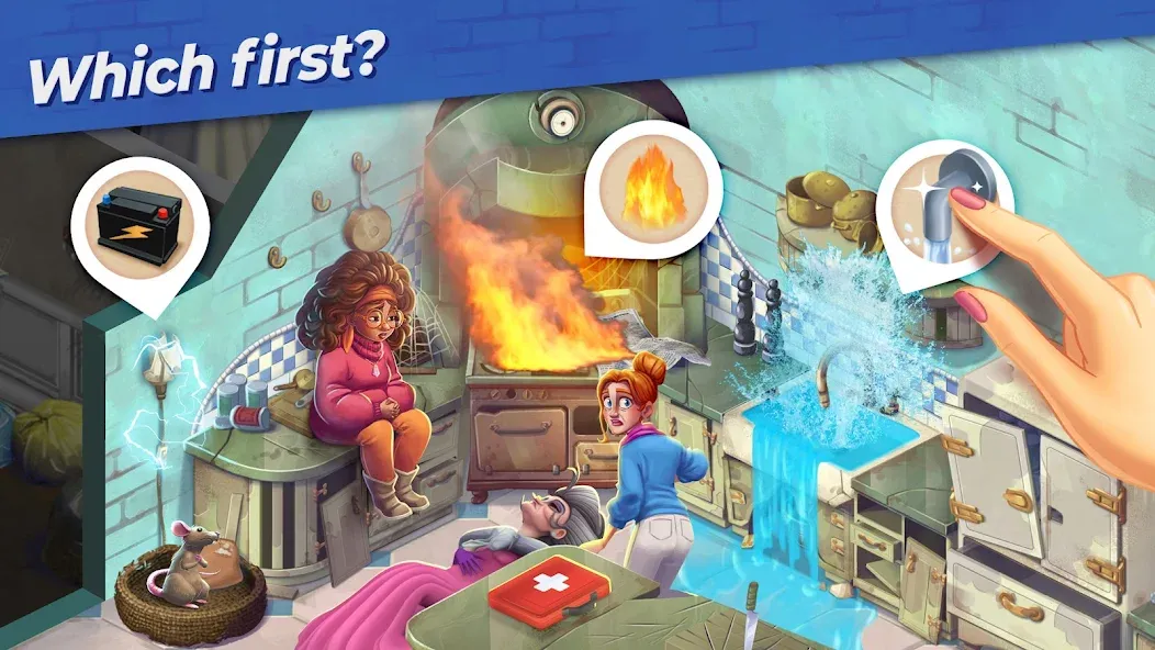 Penny & Flo: Home Renovation МОД/Взлом [Много монет, Открытые уровни и Мега MOD] Screenshot 2