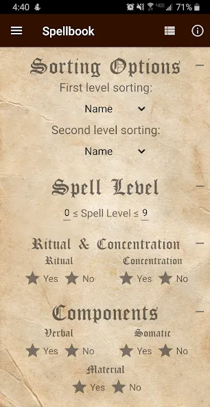 D&D Spellbook 5e МОД/Взлом [Много монет, Открытые уровни и Мега MOD] Screenshot 2