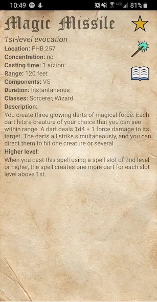D&D Spellbook 5e МОД/Взлом [Много монет, Открытые уровни и Мега MOD] Screenshot 4