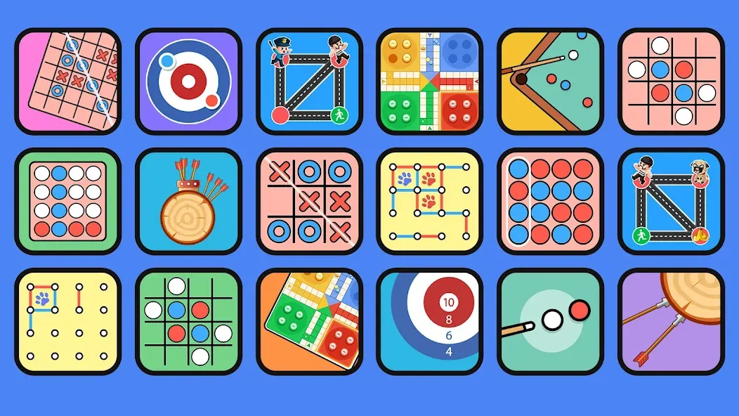 1V1 Board Games for Couples МОД/Взлом [Все открыто, Дополнительные деньги и Меню MOD] Screenshot 1