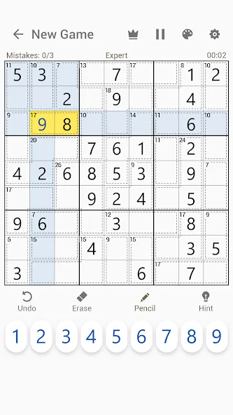 Killer Sudoku - Sudoku Puzzles МОД/Взлом [Много денег, Монет и Все открыто] Screenshot 1