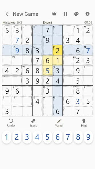 Killer Sudoku - Sudoku Puzzles МОД/Взлом [Много денег, Монет и Все открыто] Screenshot 2