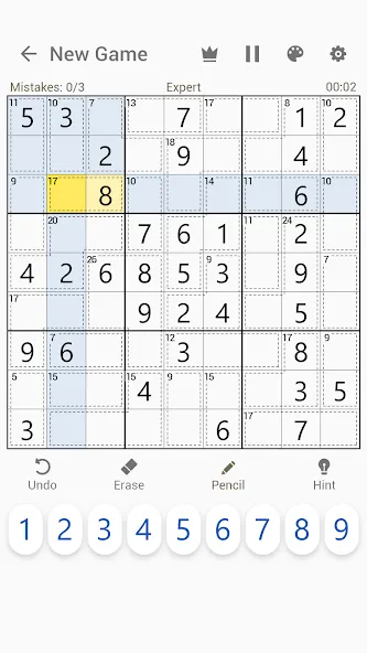 Killer Sudoku - Sudoku Puzzles МОД/Взлом [Много денег, Монет и Все открыто] Screenshot 5