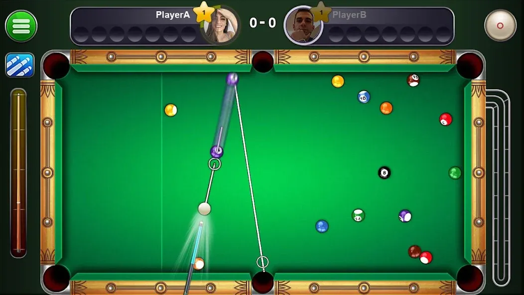 8 Ball Live - Billiards Games (Бол Лайв) МОД/Взлом [Много монет, Открытые уровни и Мега MOD] Screenshot 2