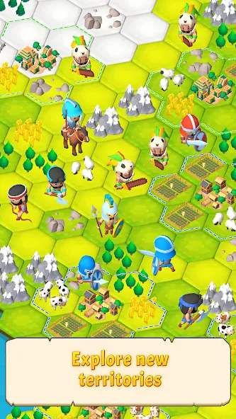 Civilization Hex: Tribes Rise (Цивилизация Гекс) МОД/Взлом [Много монет, Открытые уровни и Мега MOD] Screenshot 1