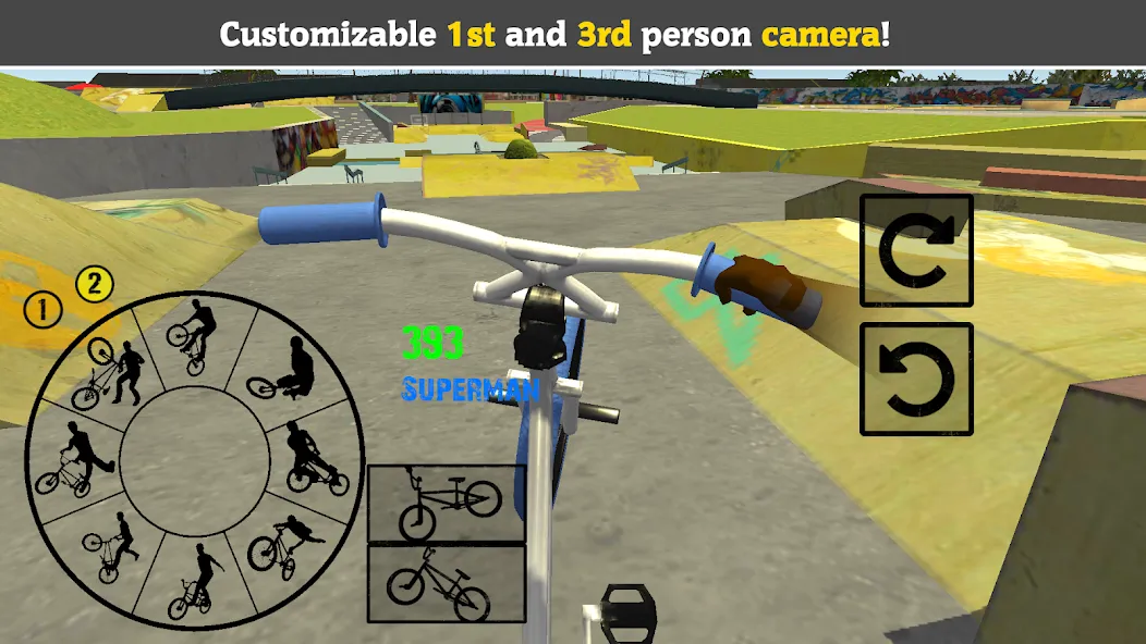 BMX FE3D 2 (БМХ ФЭ3Д 2) МОД/Взлом [Бесконечные деньги, Монеты и Мега MOD] Screenshot 2