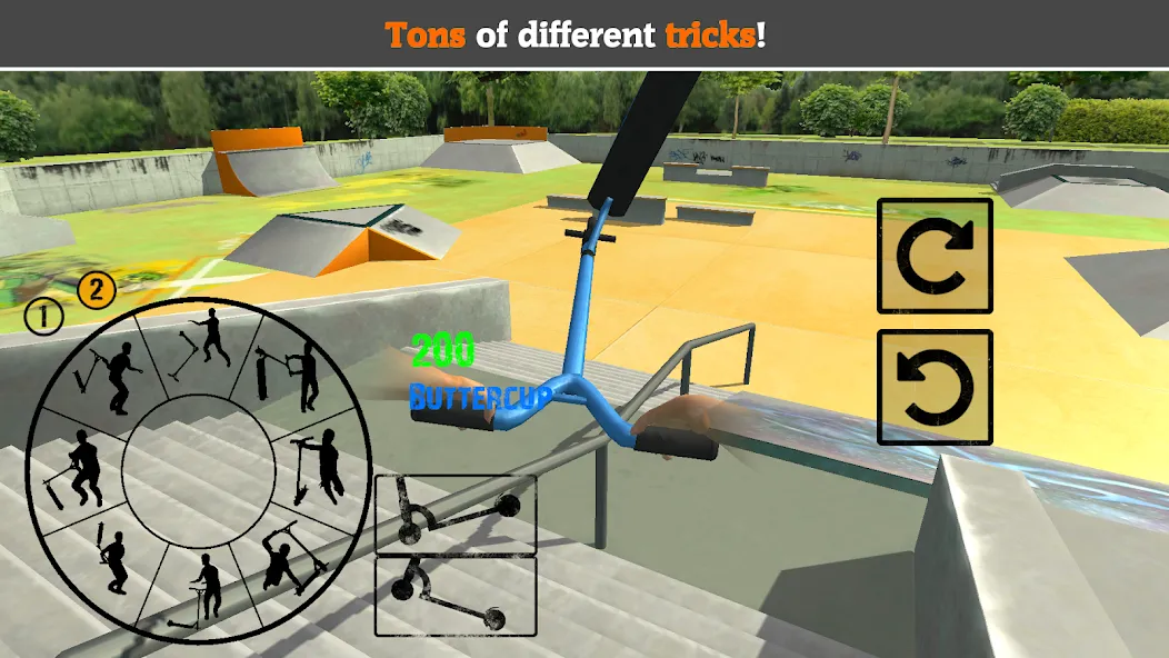 Scooter FE3D 2 (Скутер ФЭ3Д 2) МОД/Взлом [Меню, Бесконечные монеты и Открытые уровни] Screenshot 4