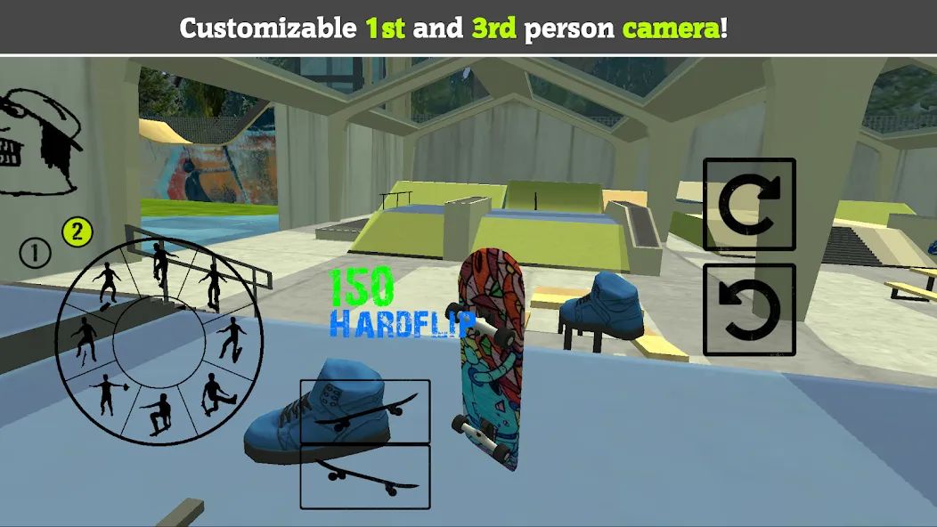Skateboard FE3D 2 (Скейтборд 3D 2) МОД/Взлом [Много денег, Монет и Все открыто] Screenshot 3