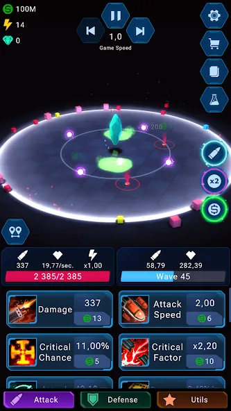 Epic Rush - Idle Tower Defense (Эпик Раш) МОД/Взлом [Деньги, Монеты и Меню MOD] Screenshot 1