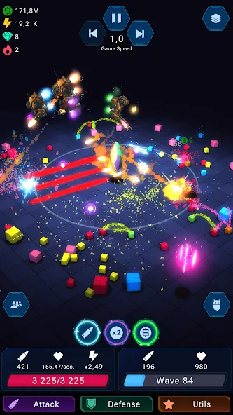 Epic Rush - Idle Tower Defense (Эпик Раш) МОД/Взлом [Деньги, Монеты и Меню MOD] Screenshot 2