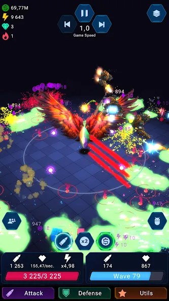 Epic Rush - Idle Tower Defense (Эпик Раш) МОД/Взлом [Деньги, Монеты и Меню MOD] Screenshot 3