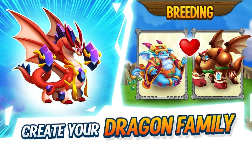 Dragon City: Mobile Adventure МОД/Взлом [Деньги, Монеты и Меню MOD] Screenshot 1