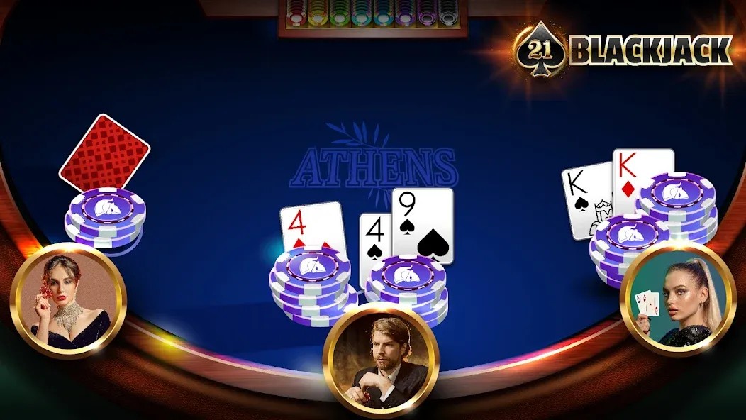 BlackJack 21 - Online Casino МОД/Взлом [Много денег, Монет и Все открыто] Screenshot 1