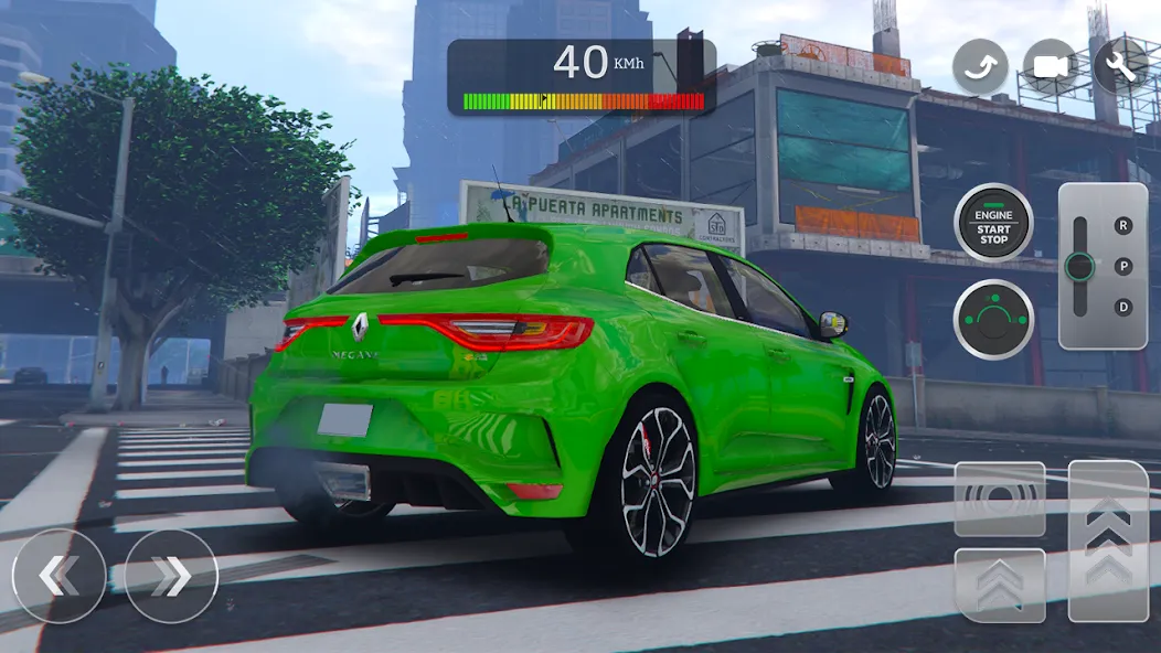 Renault Megane RS Simulator (Рено Меган  Симулятор) МОД/Взлом [Меню, Бесконечные монеты и Открытые уровни] Screenshot 1