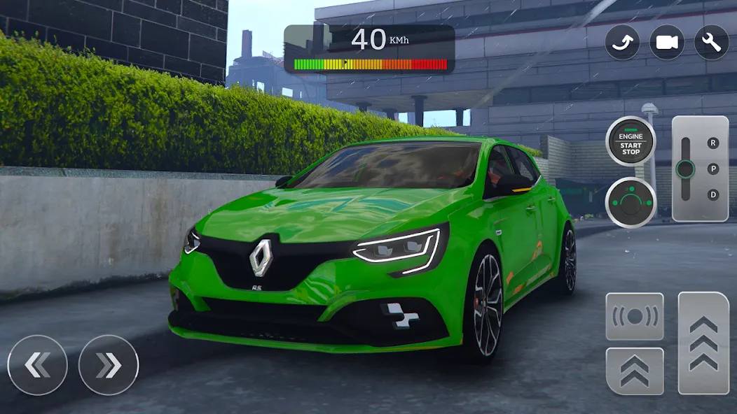 Renault Megane RS Simulator (Рено Меган  Симулятор) МОД/Взлом [Меню, Бесконечные монеты и Открытые уровни] Screenshot 2
