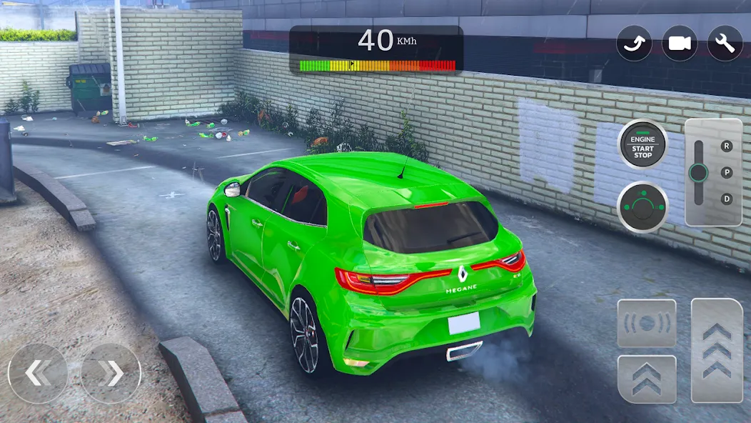 Renault Megane RS Simulator (Рено Меган  Симулятор) МОД/Взлом [Меню, Бесконечные монеты и Открытые уровни] Screenshot 3