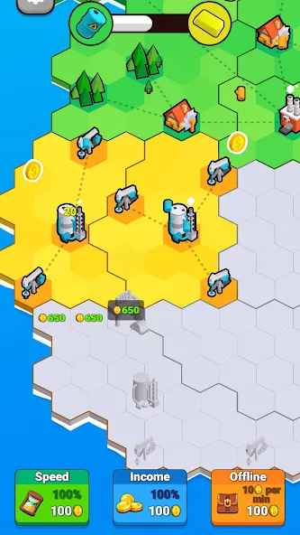 Factory World: Connect Map (Фактори Ворлд) МОД/Взлом [Много денег, Монет и Все открыто] Screenshot 3