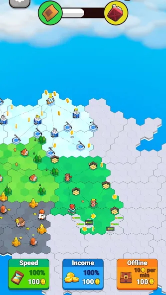 Factory World: Connect Map (Фактори Ворлд) МОД/Взлом [Много денег, Монет и Все открыто] Screenshot 4