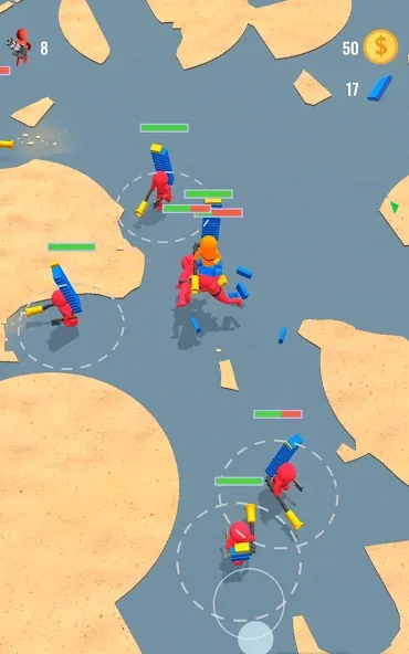 Stickman Fight: Battle Arena (Стикмен Файт) МОД/Взлом [Все открыто, Дополнительные деньги и Меню MOD] Screenshot 4