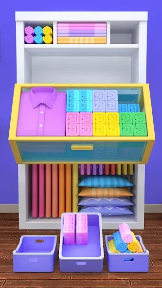 Fill the Closet: Organize Game (Фил зе Клозет) МОД/Взлом [Все открыто, Дополнительные деньги и Меню MOD] Screenshot 3