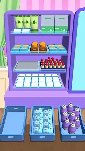 Fill Up Fridge：Organizing Game МОД/Взлом [Много денег, Монет и Все открыто] Screenshot 2