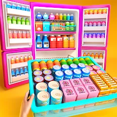 Скачать Взломанная Fill Up Fridge：Organizing Game на Андроид (Все открыто)